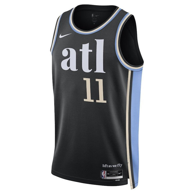 Atlanta Hawks - Trae Young  Unisex 23/24 NBA Jersey - Black - City Edition